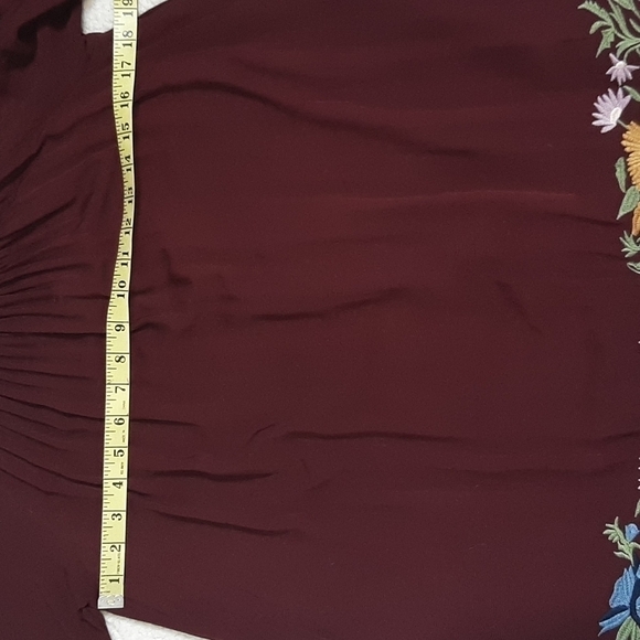 Size S ๐
บboho Peasant Blouse Tunic Rayon Embroidery SOLITAIRE - Picture 13 of 14